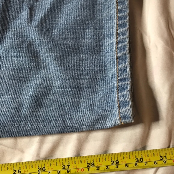 VINTAGE WASH RED Jeans NYC Distressed Boyfriend - Picture 8 of 9